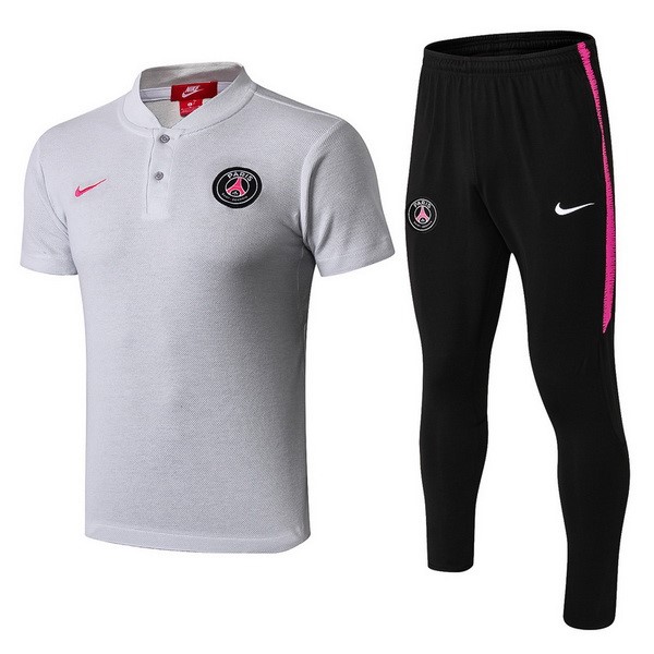 Polo Komplett Set Paris Saint Germain 2018-19 Schwarz Pink